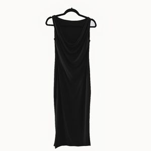 Classic Vintage Black Norma Kamala 18008 sheath maxi dress Never Out of Style